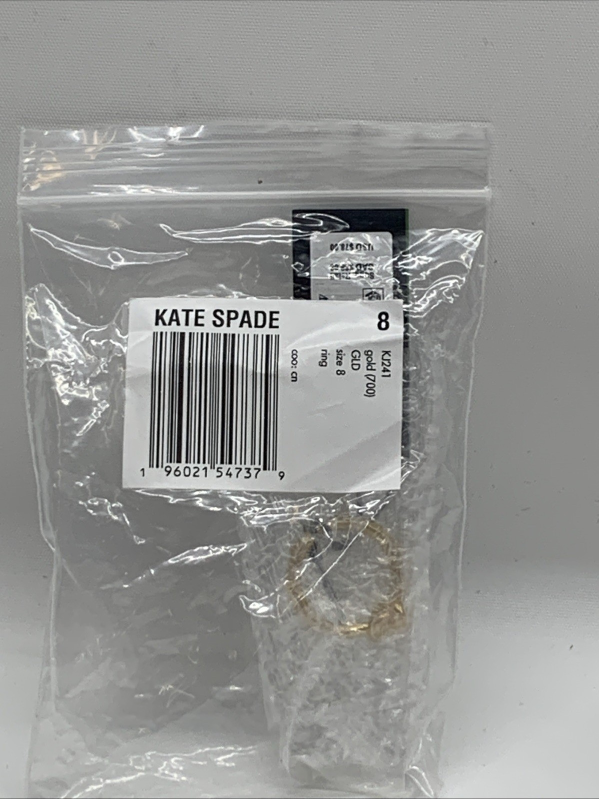 Kate Spade New York Double Knot Ring 700 Gold Size 8 Everyday Wear Casual Classi