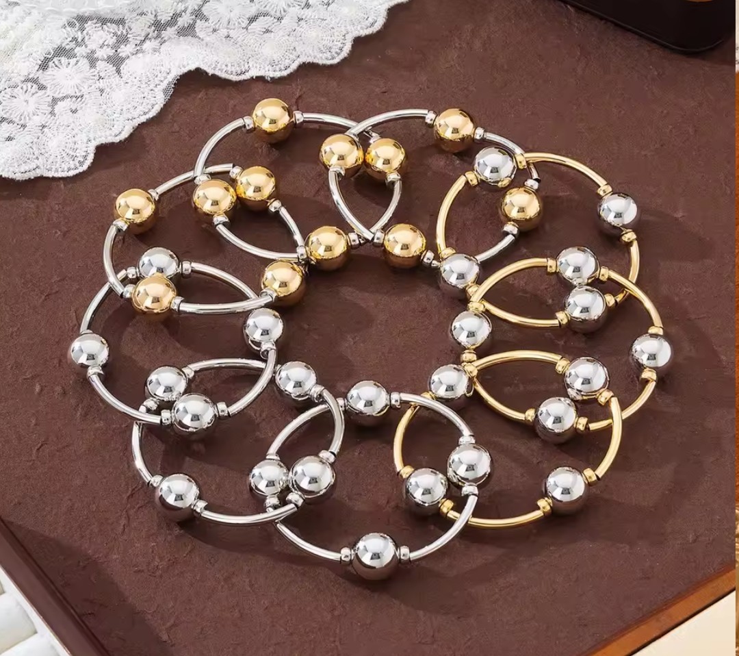 3-piece retro pearl bracelet set, European and American style