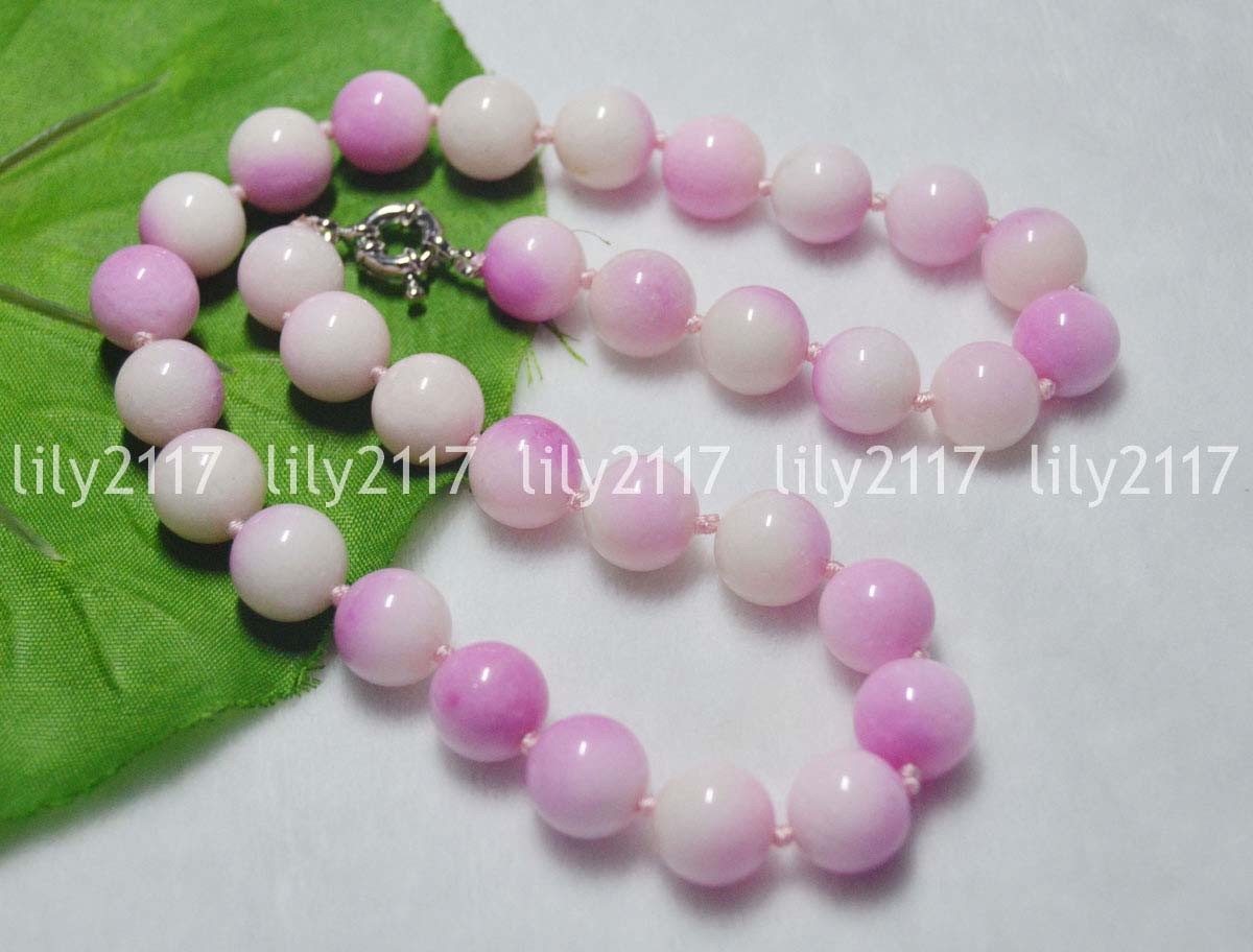 Natural 8mm pink Multicolor Kunzite Round Gems Beads Jewelry Necklace 16-48″ AAA