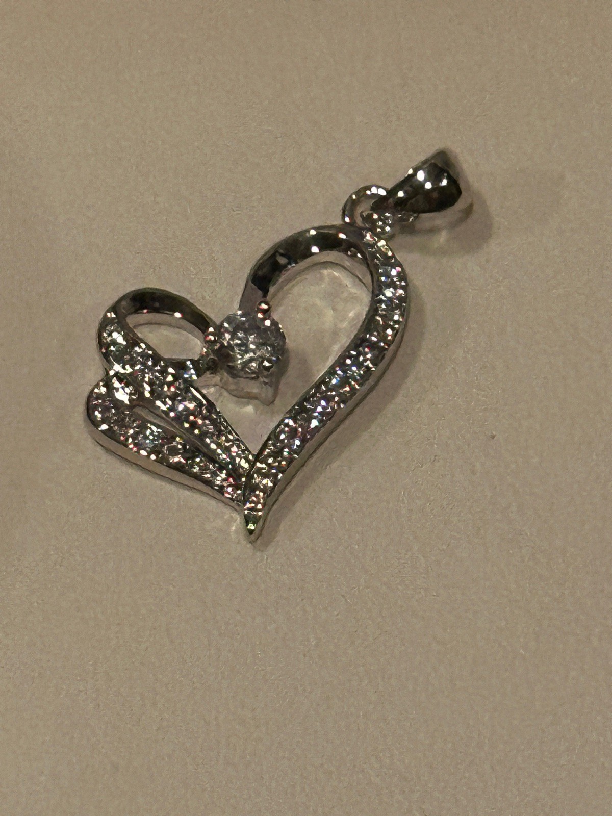 Heart 925 Sterling Silver Pendant Womens New With Out Tags NWOT