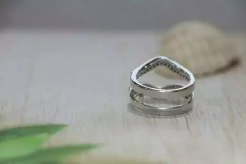 2 Ct Round Simulated Black Diamond 14K White Gold Over Enhancer Engagement Ring