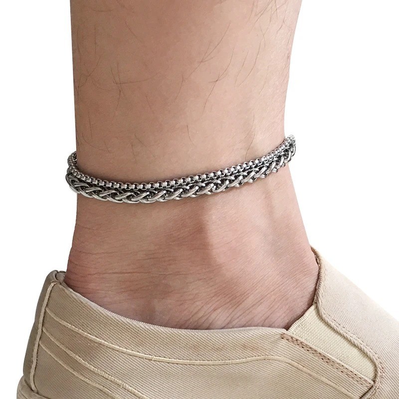 Stainless Steel Anklet Women Men Beach Foot Chain Ankle Bracelet Summer Jewelry