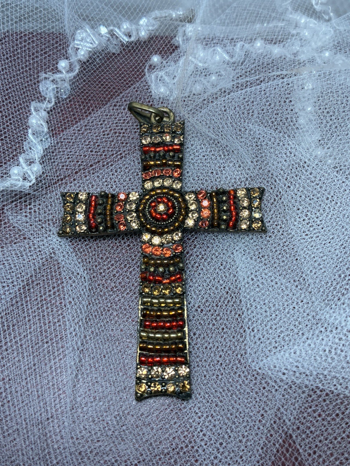 Beautiful Rhinestone Cross Pendant