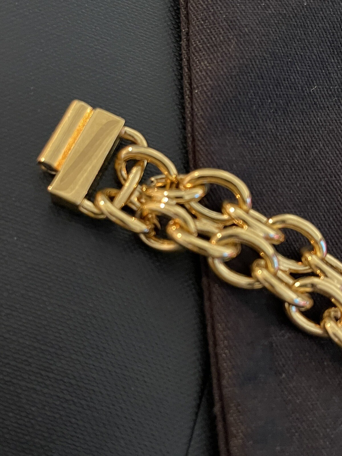 New ! SAINT LAURENT Chain Metal Bracelet Size M Beautifully chic ! S/S 2022