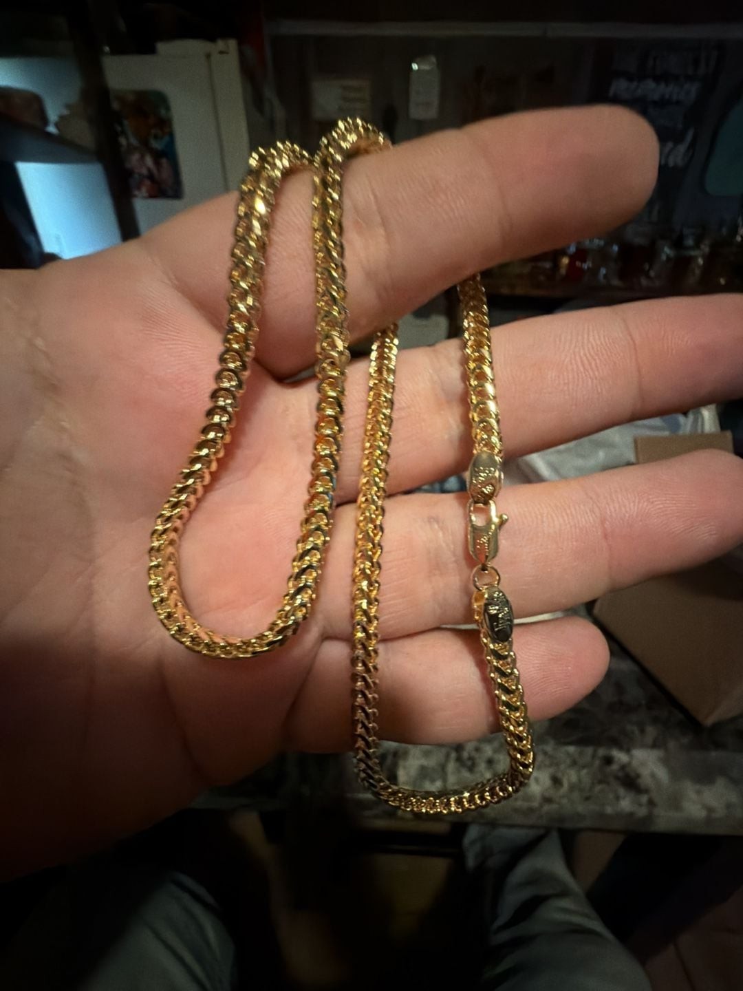 Gold filled Franco Chain Necklace 20Inch