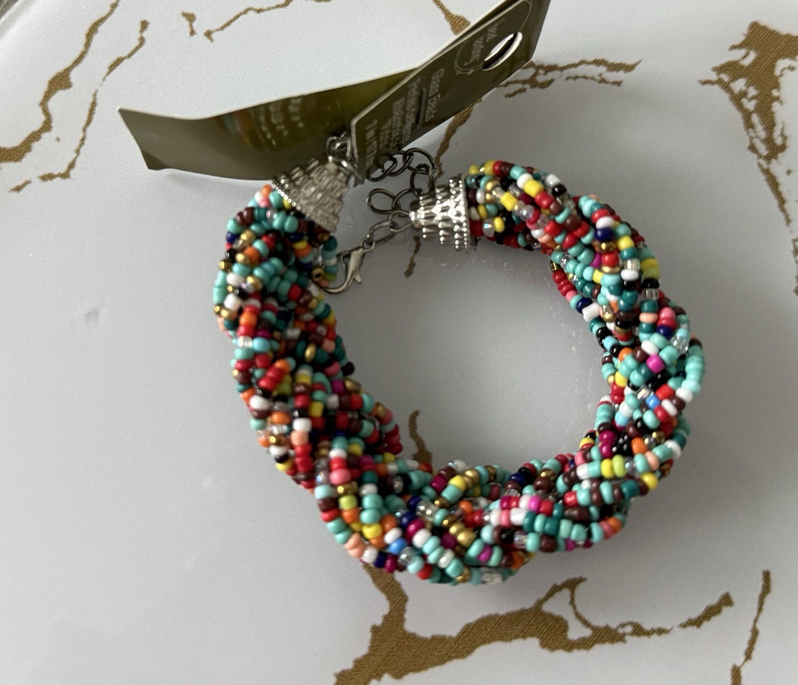 beads bracelet women 7in (17.7cm)