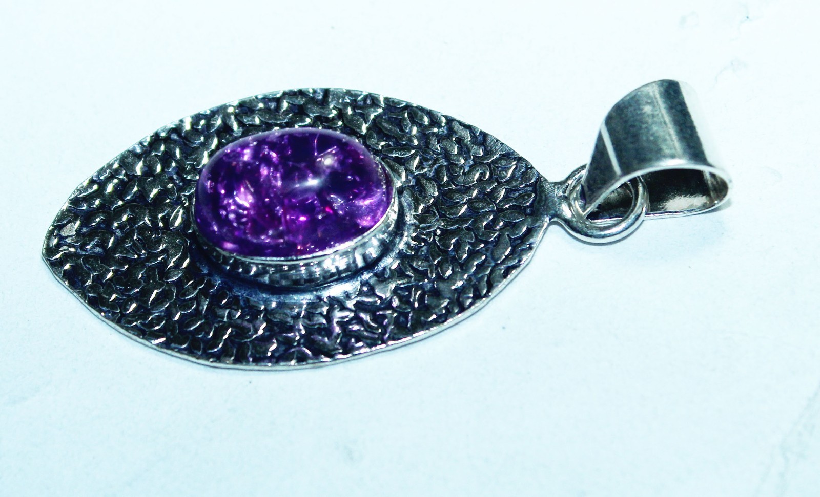 Hydro Amethyst Oval Shape Handmade Gemstone Pendant Jewelry Pendant Size 1.5 Inc