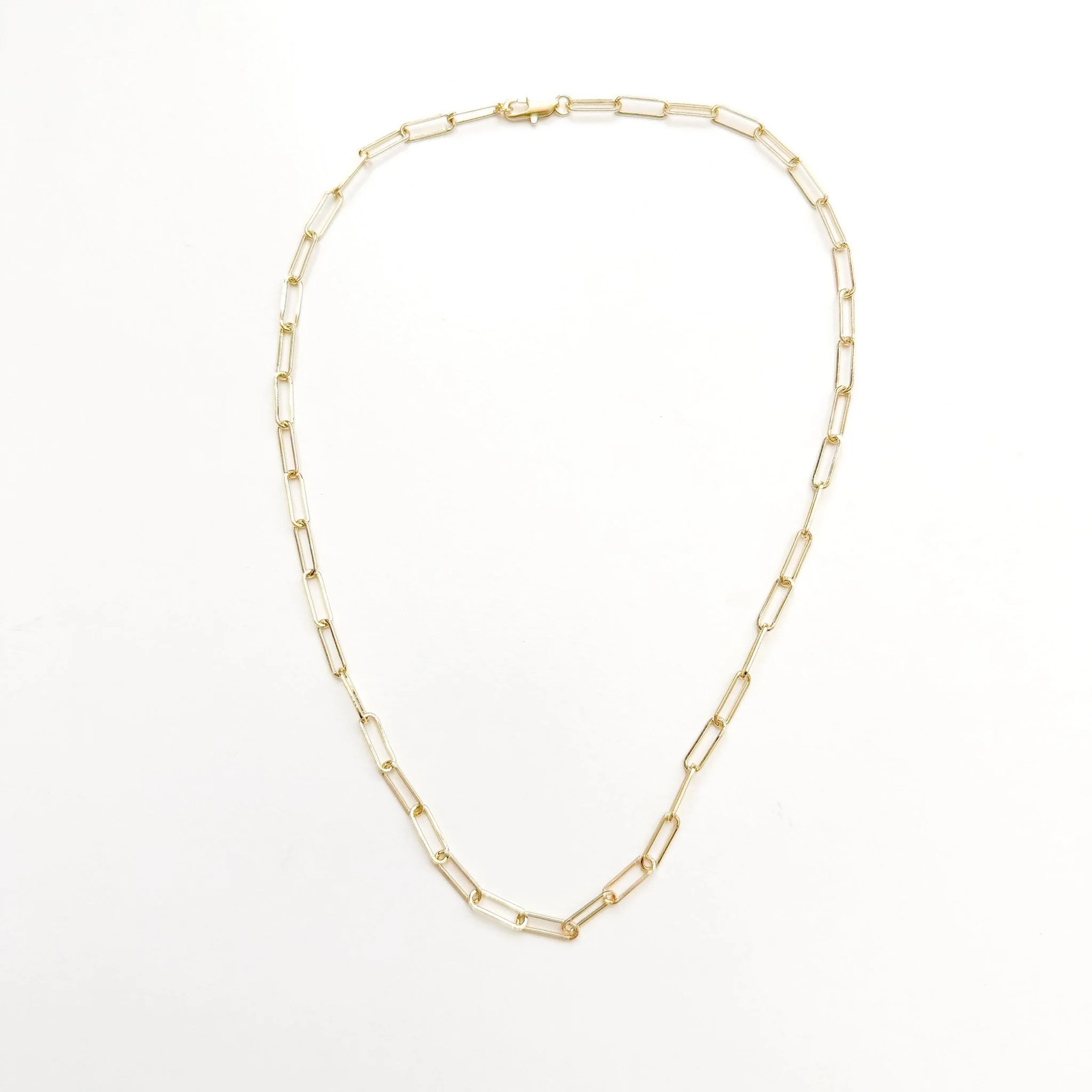 Paperclip chain necklace