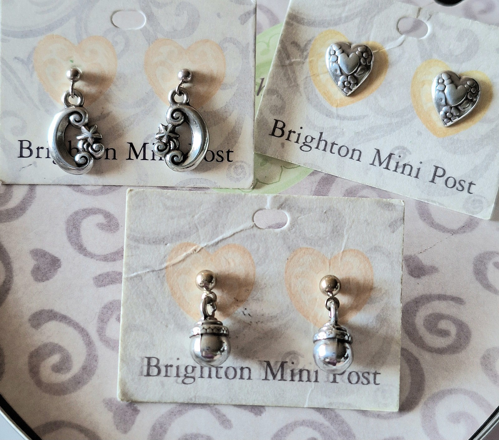 Brighton ~ 3 PAIRS of NEW EARRINGS ~ 1 Regular ~2 CUSTOM MADE For POST WEARERS!