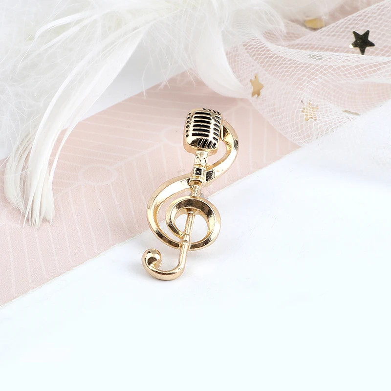 Enamel Music Note Brooch Pin Jewelry Womens Gift