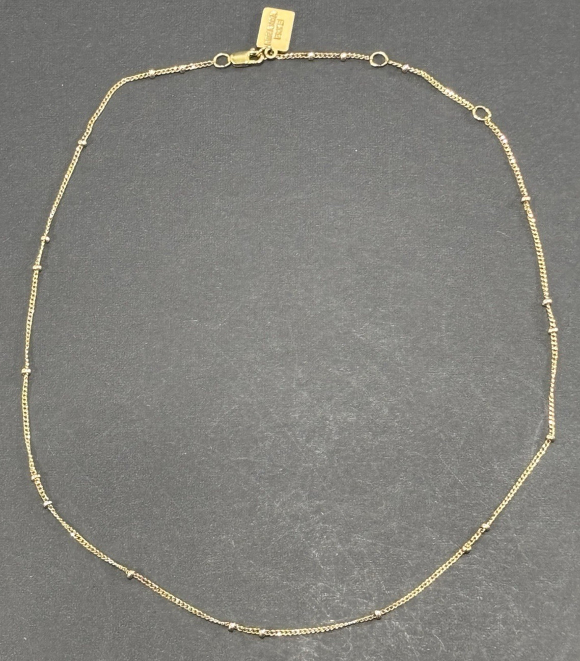 Miranda Frye Dainty Gold Plated Bead Choker 17 Inches Long