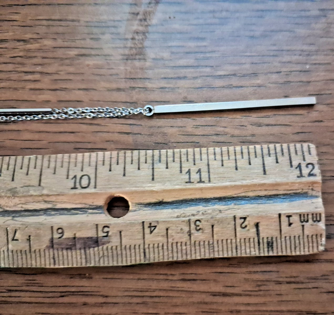Adjustable 21-23″ Chisel Stainless Steel Multi Bar Y Drop Necklace