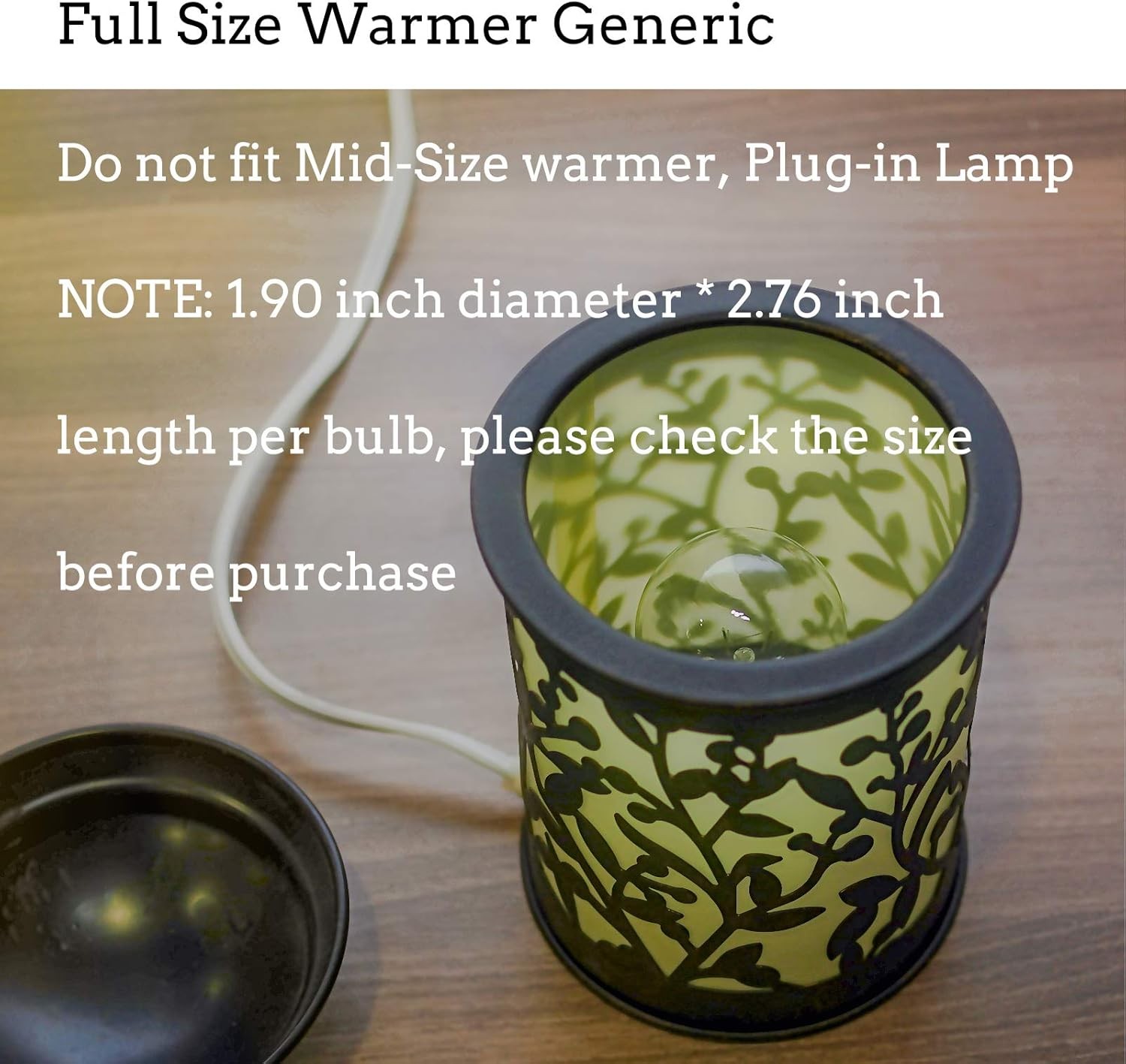 Jslinter 6-Pack G50 25 Watt Wax Warmer Bulbs for 6 Count (Pack of 1), Clear