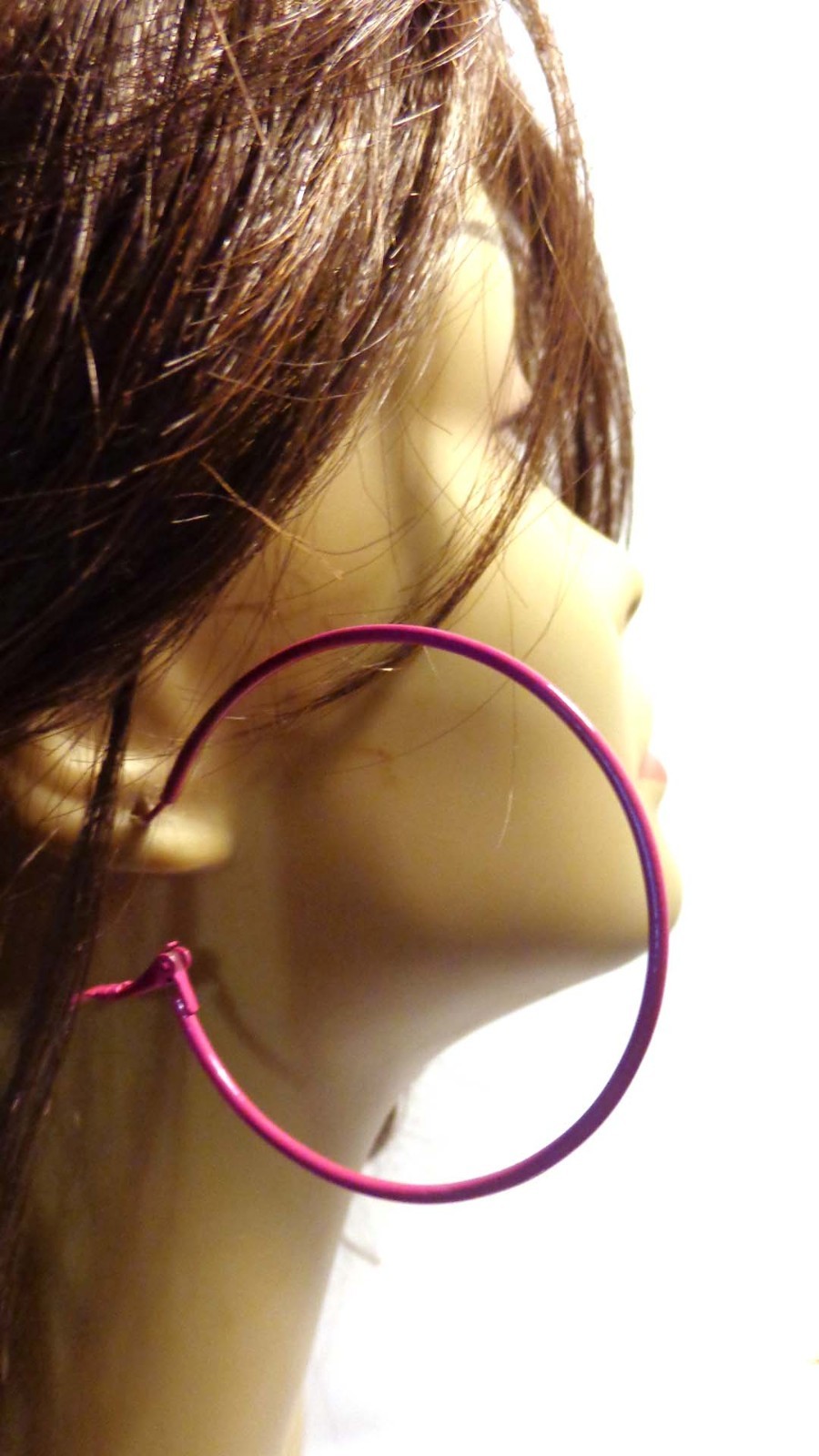MEDIUM HOOP EARRINGS 2.25 INCH HOOP SIMPLE THIN HOOPS ASSORTED COLOR HOOPS
