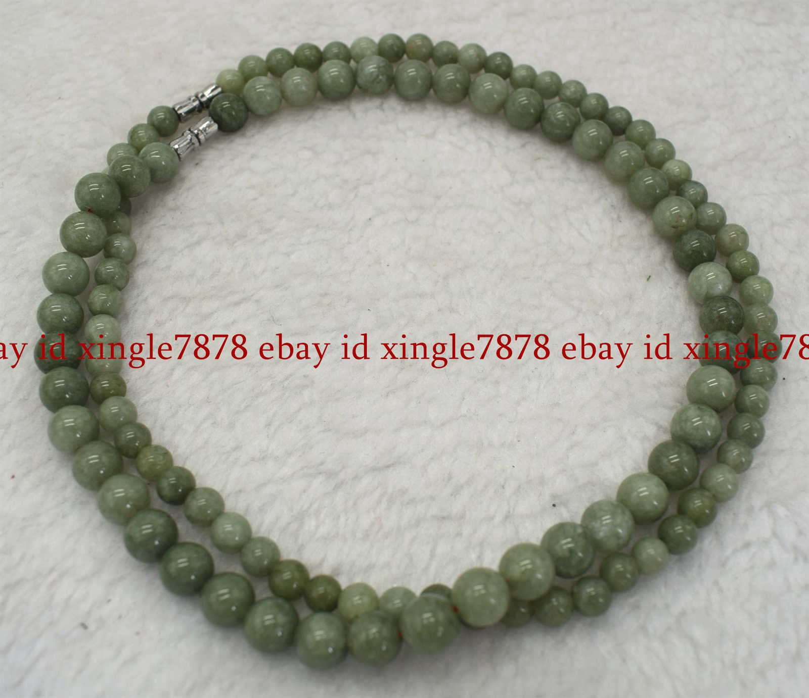 6/8/10mm Natural A Green Jade Jasper Round Gemstone Beads Necklace 16-36 inches
