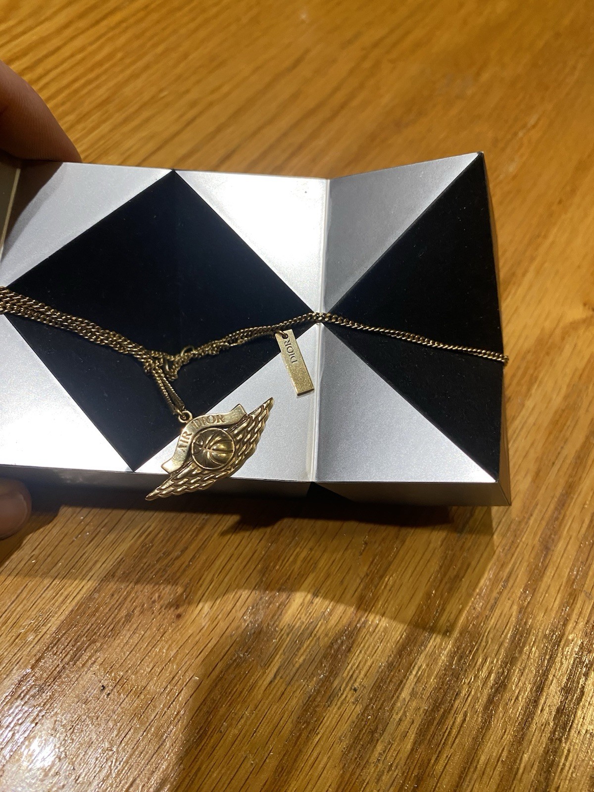 Dior x Jordan Wings Pendant Necklace