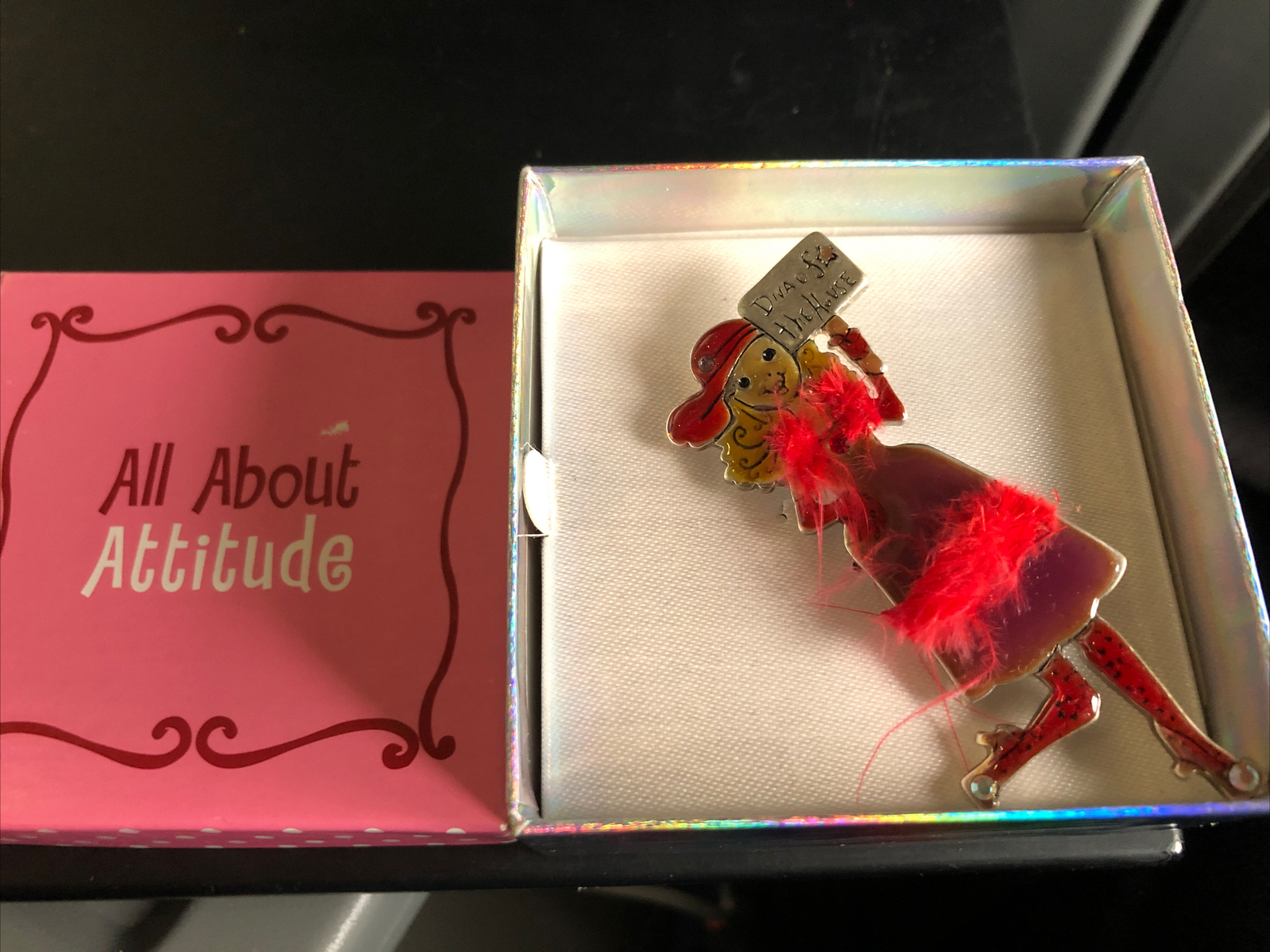 All About Attitude Pin Some People Are Shoe People Brooch NEW In Box