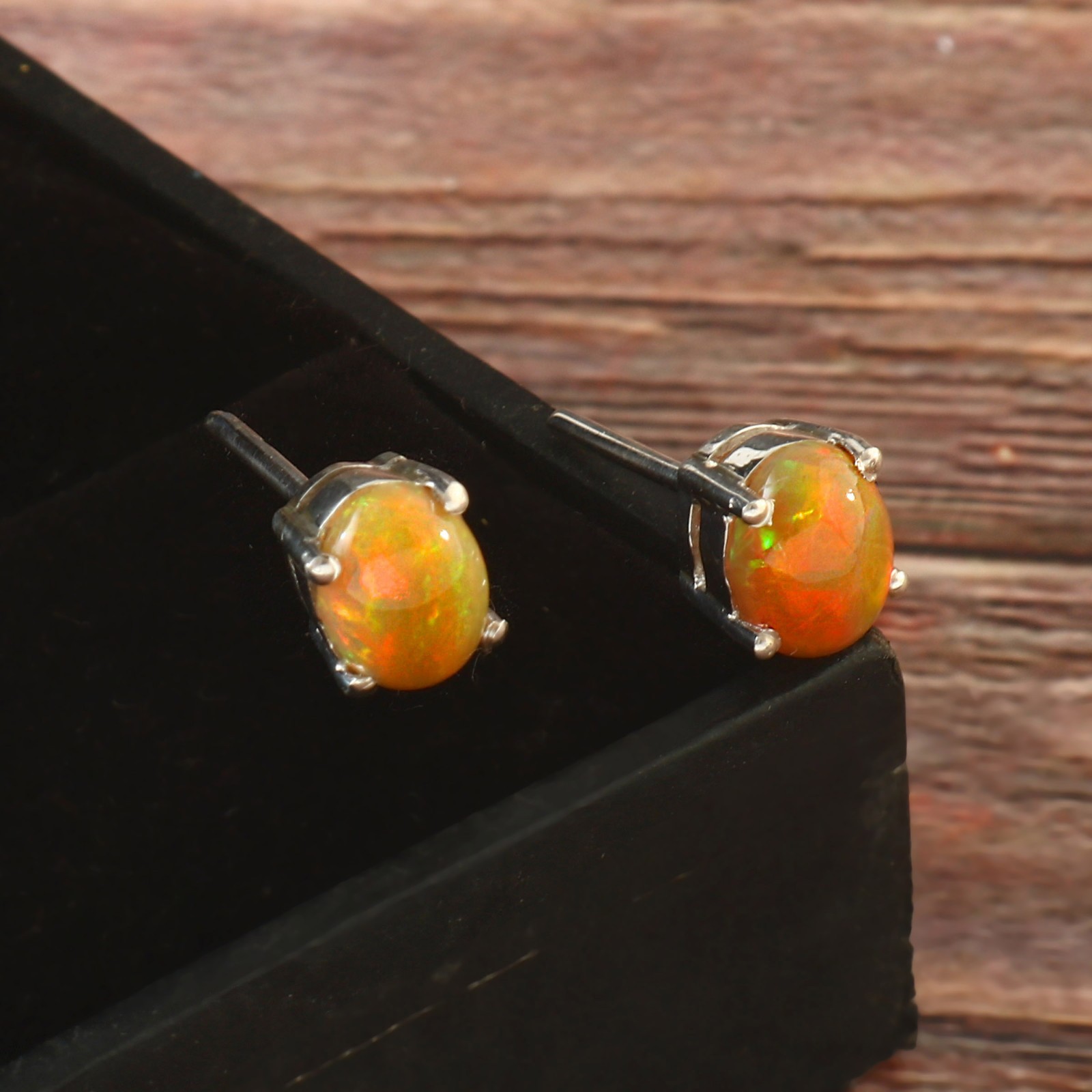 Ethiopian Opal Earring, Multi-color Opal Opal Earring Gift For Friend 228