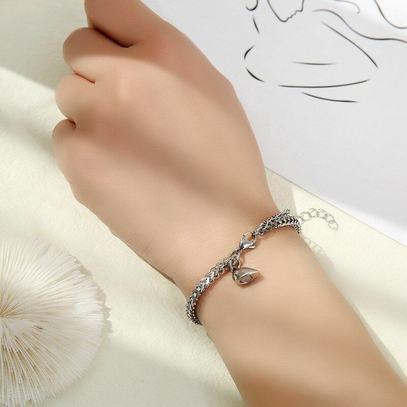 Couple Matching Bracelet Jewelry Heart Shape Magnetic Stainless Fashion Jewelry