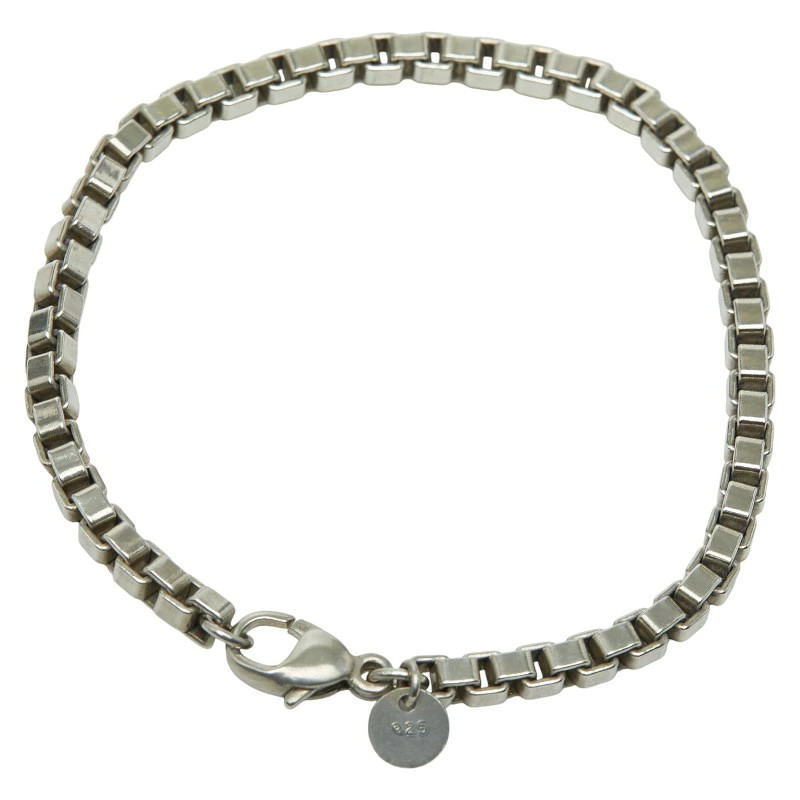 Tiffany&Co. Venetian Link Bracelet SV925 AB Used Silver Women 19.5cm