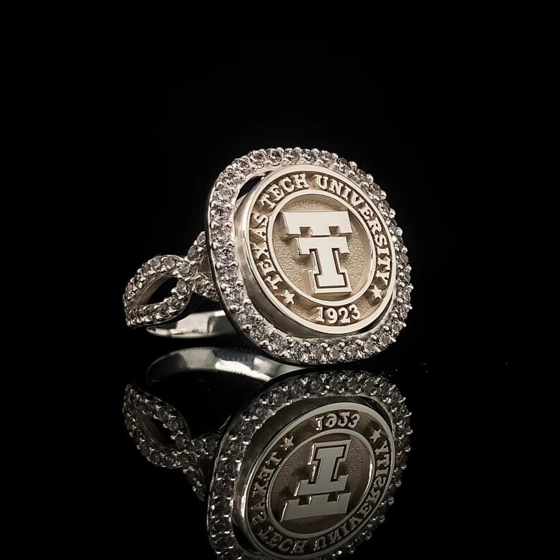 Personalized Texas University Ring For Girls Texas Class Ring High School Ring