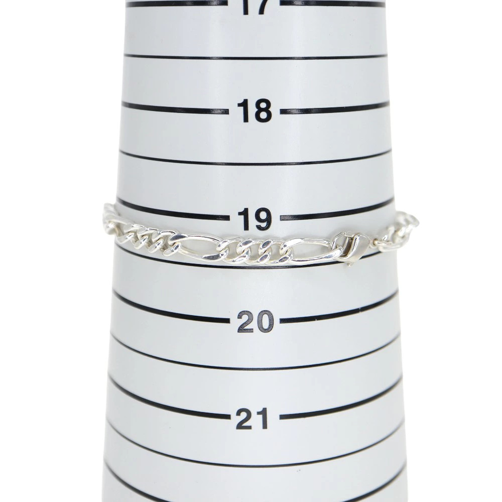 4℃ SV925 Silver Bracelet Unisex Design Silver 19.5cm Used