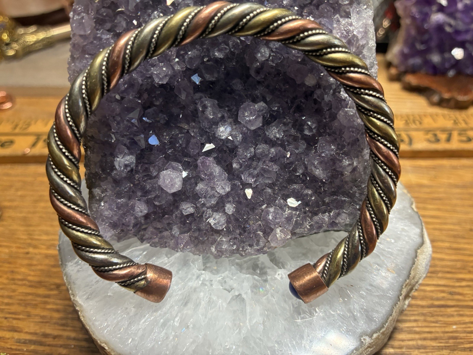 Solid Copper, Nickel and brass Men’s Cuff Bracelet #TS2 1/2” wide.