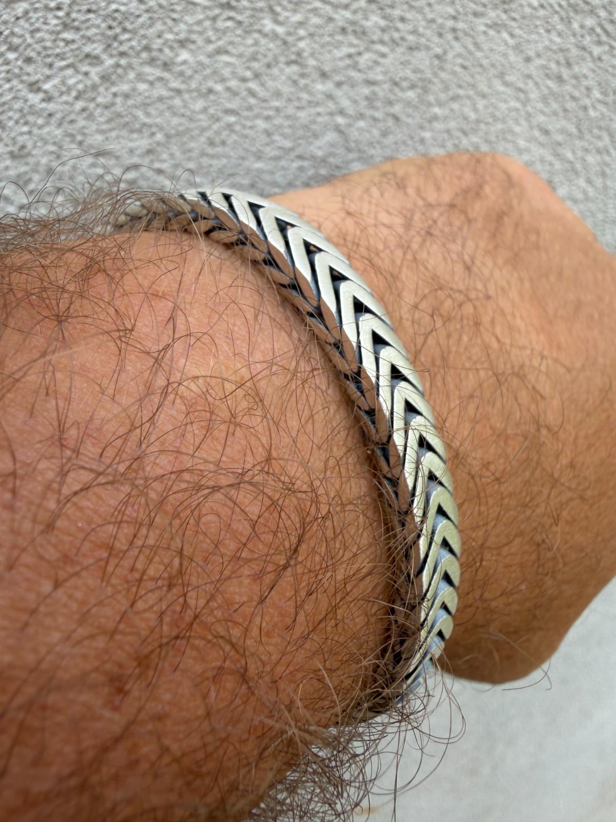 Custom 3 Link Miami Cuban Python Bracelet 12mm Real 925 Silver Oxidized Finish