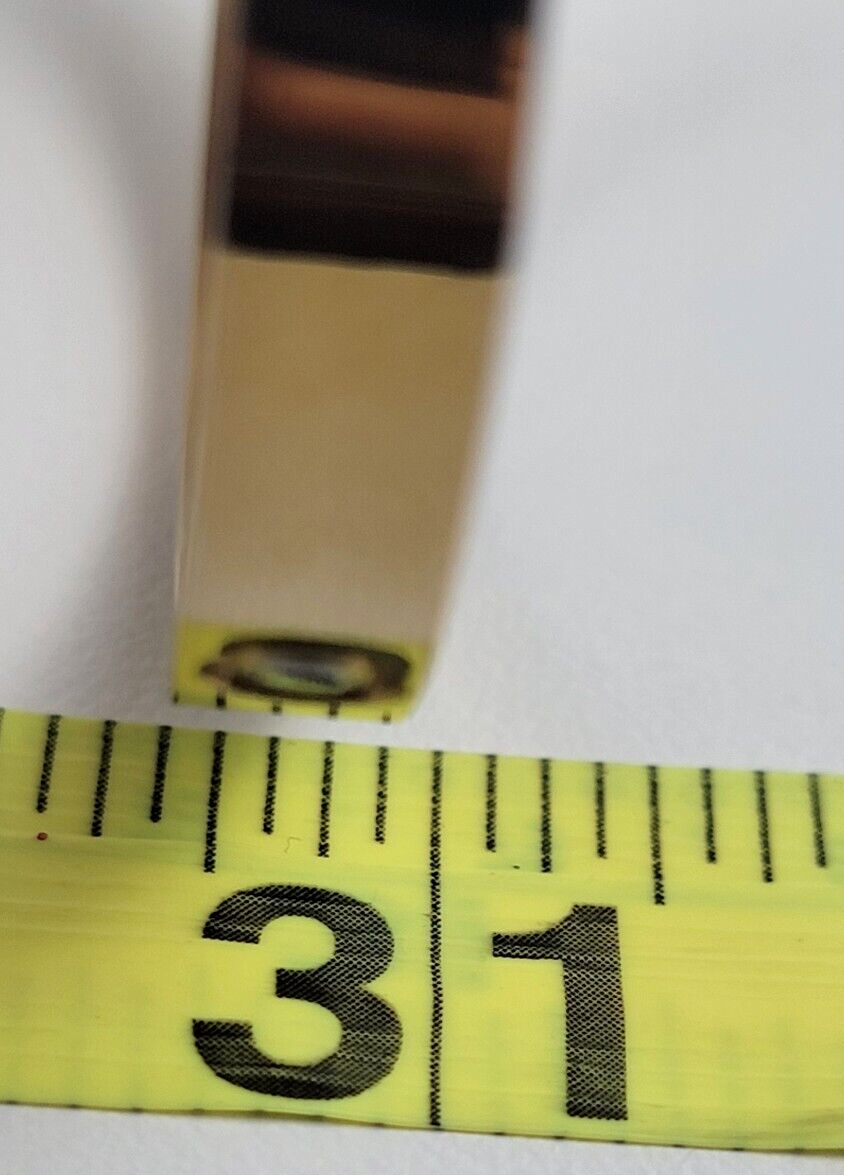 Clear Crystal Inlay Hinged Bangle Bracelet Gold-Tone Oval 6.5 In 6.0 mm Width