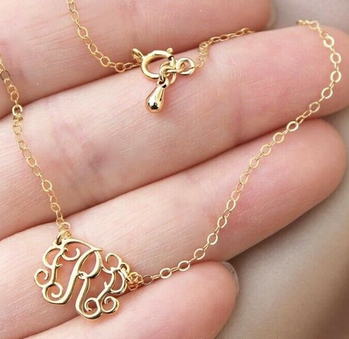 Custom Monogram Initials Anklet In Box Leg Chain Ankle Boho Jewelry Gift for Her