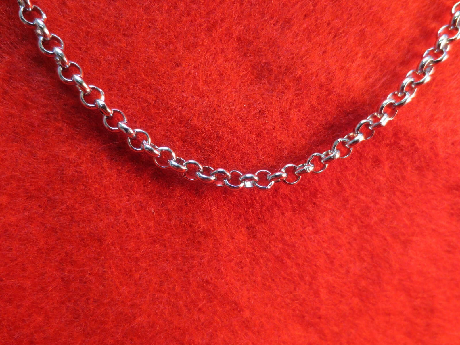 42 INCH SILVER STAINLESS STEEL 4MM ROLO LINK ROPE CHAIN NECKLACE