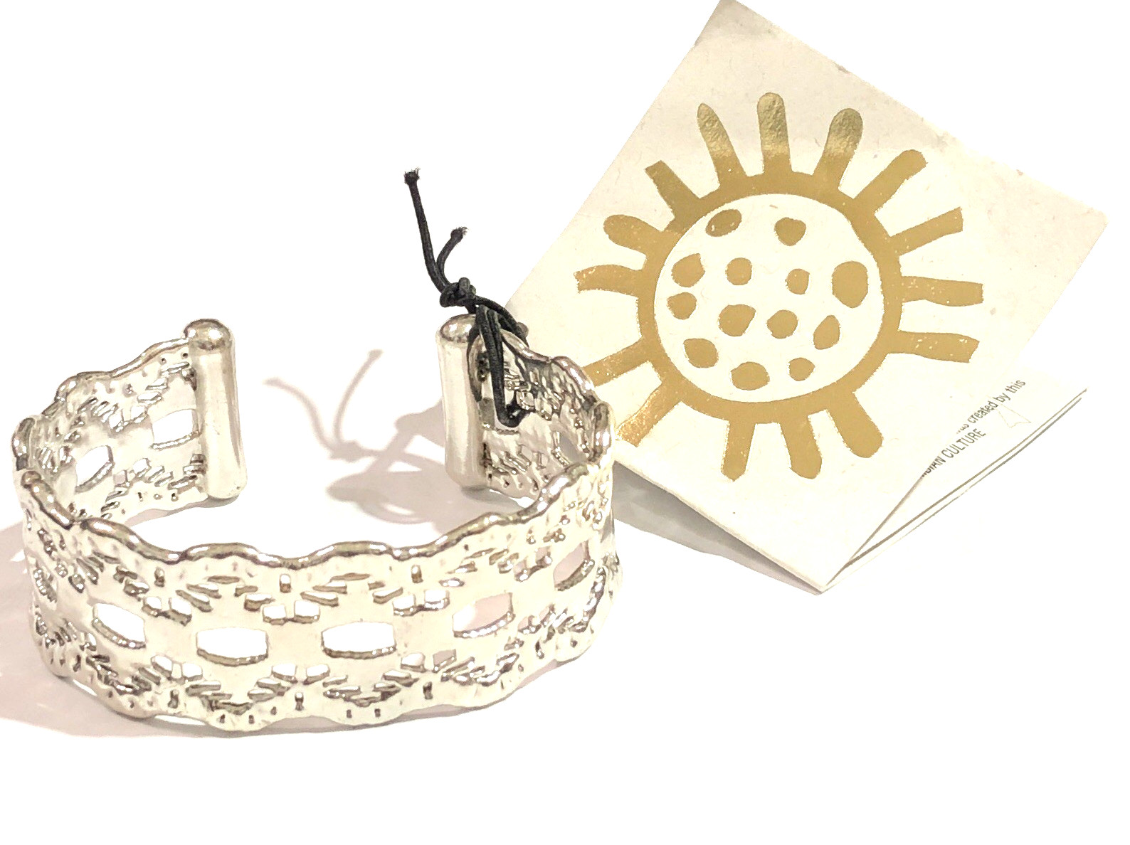 Belart Cuff Bracelet Open Lace Fair Trade Handmade Colombia – NWT
