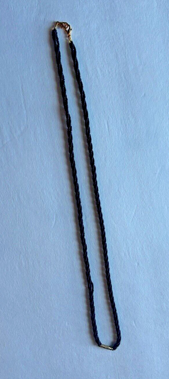 Multi-Strand Glass Bead 27 inch Necklace with 2 clasps & a lock + Fast Shipping
