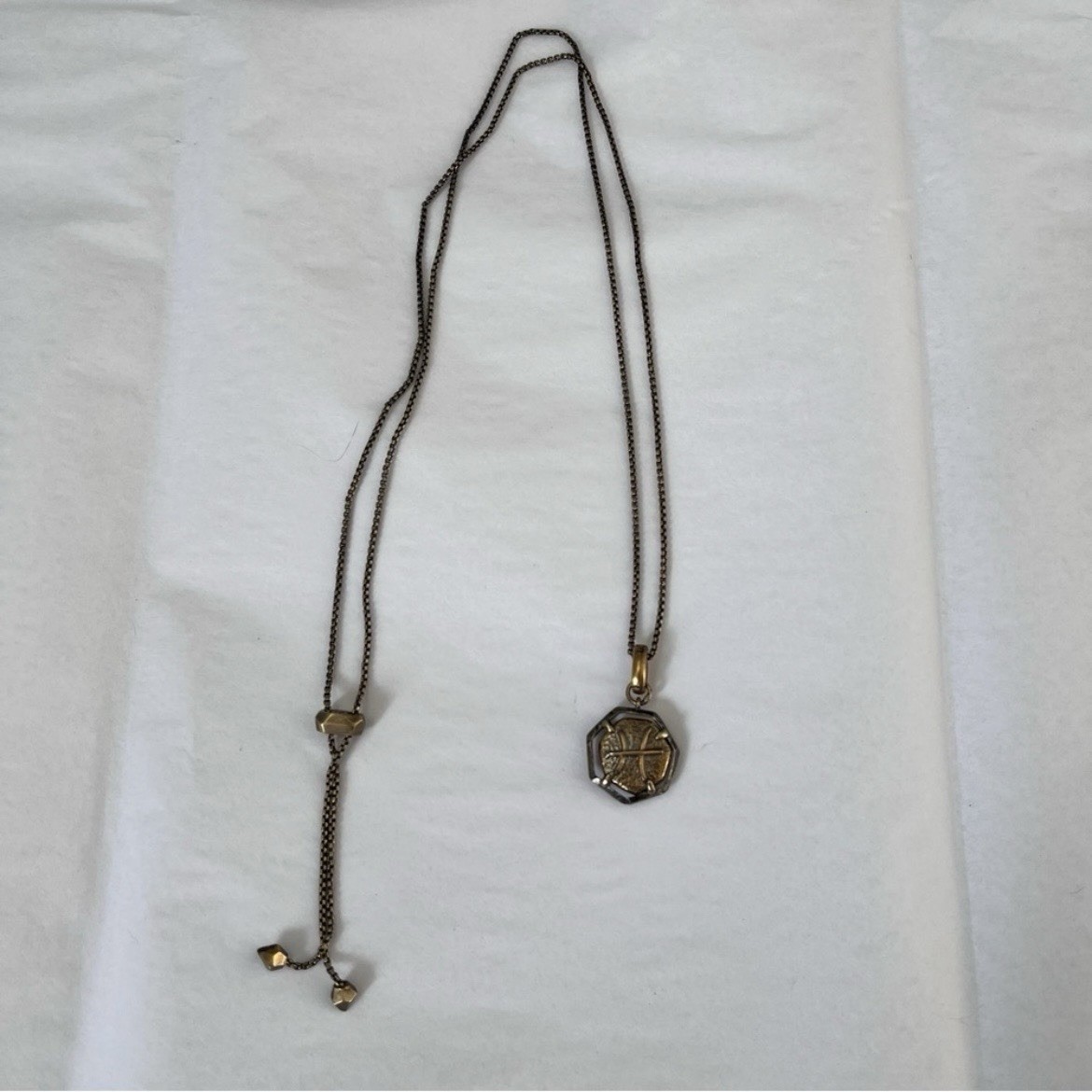 Kendra Scott Pisces Zodiac Stars Vintage Gold Necklace 28”