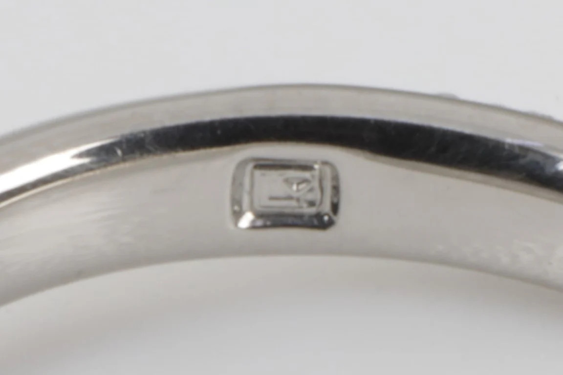Platinum 950 Diamond 0.15ctw Ring Size 4.25 (3.3g)