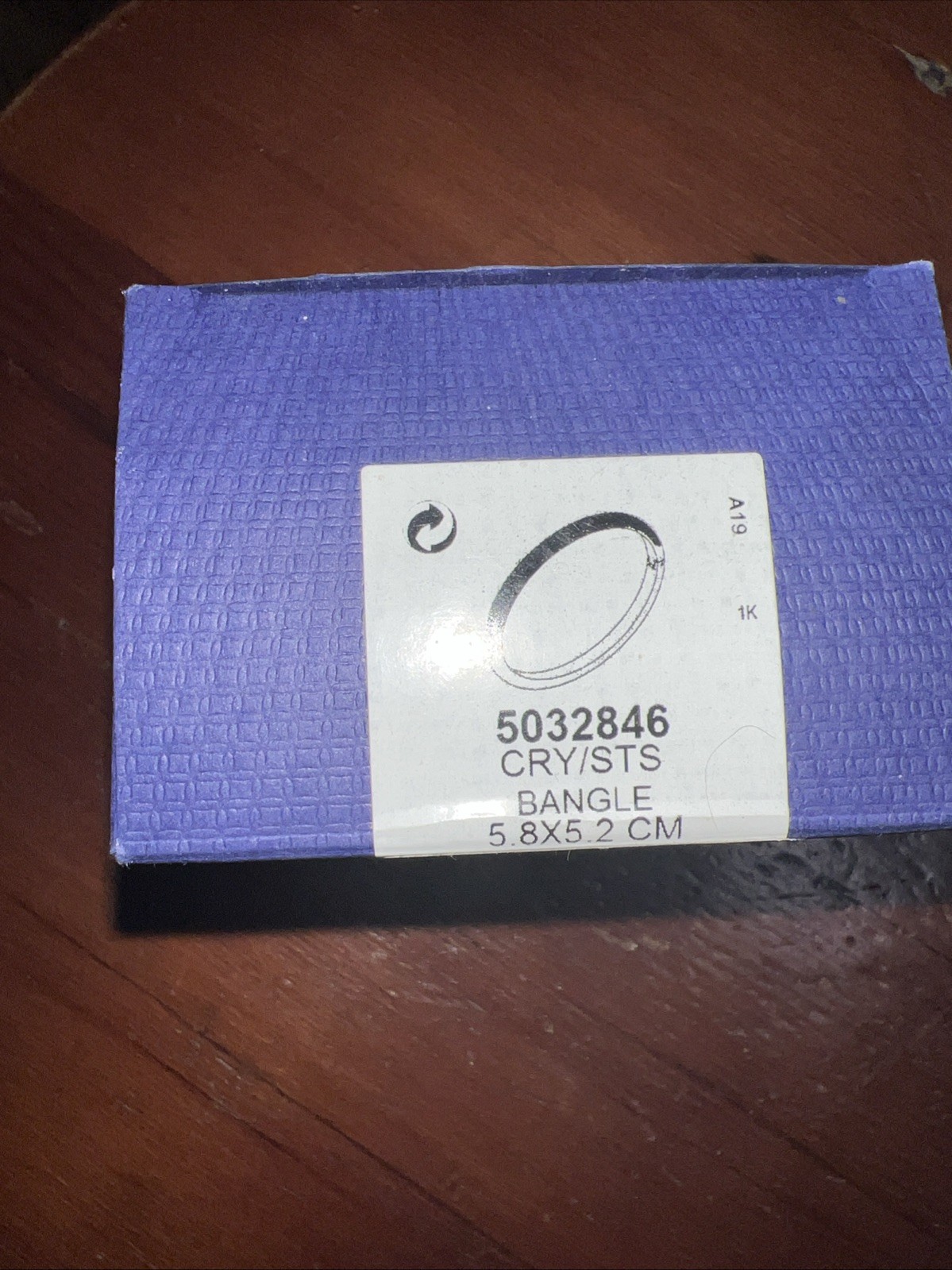 Swarovski Crystal Stones Bangle Silver Tone 2 1/4 Inch Diameter