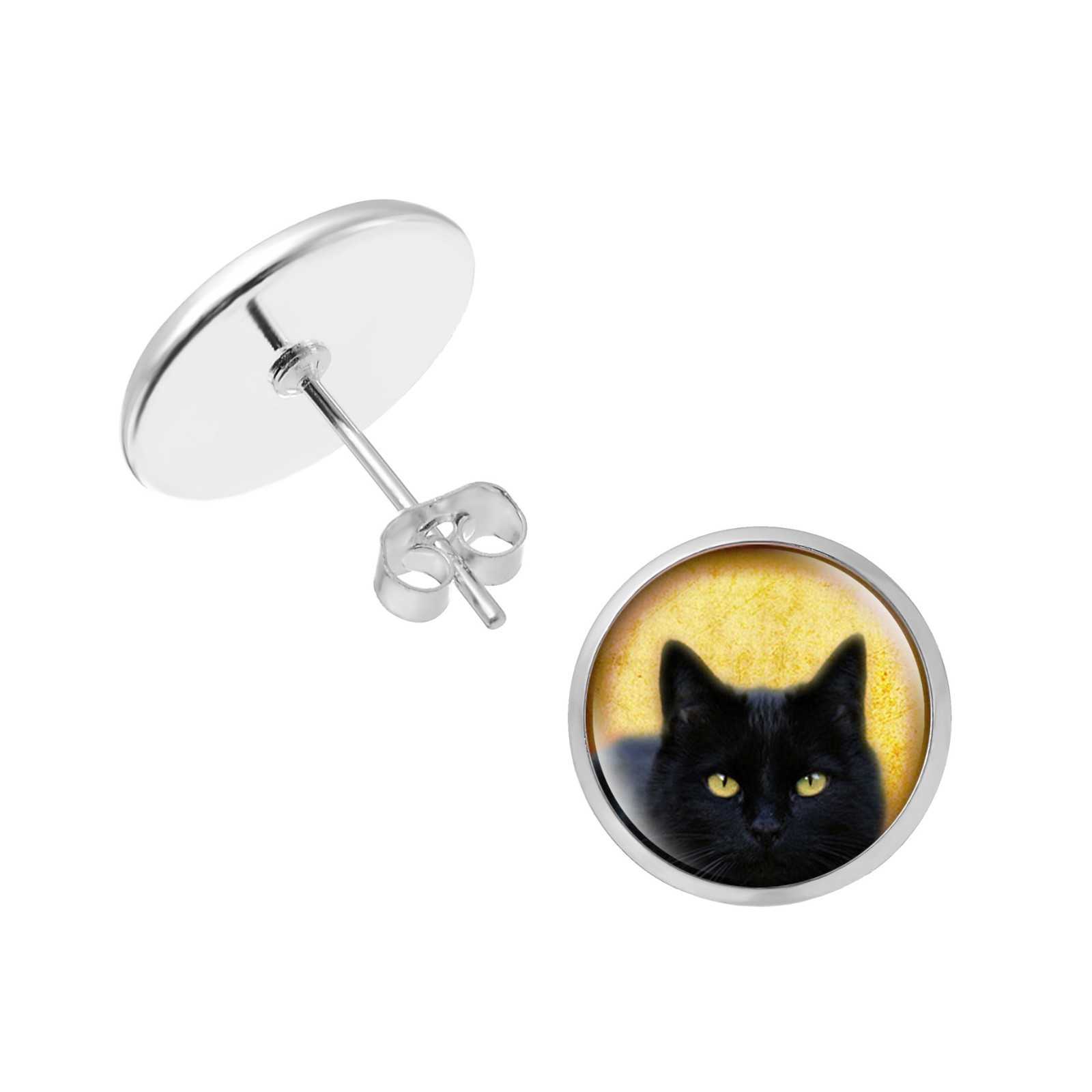 Custom Photo Stud Earrings Personalized Family Pet Picture Gift for Women