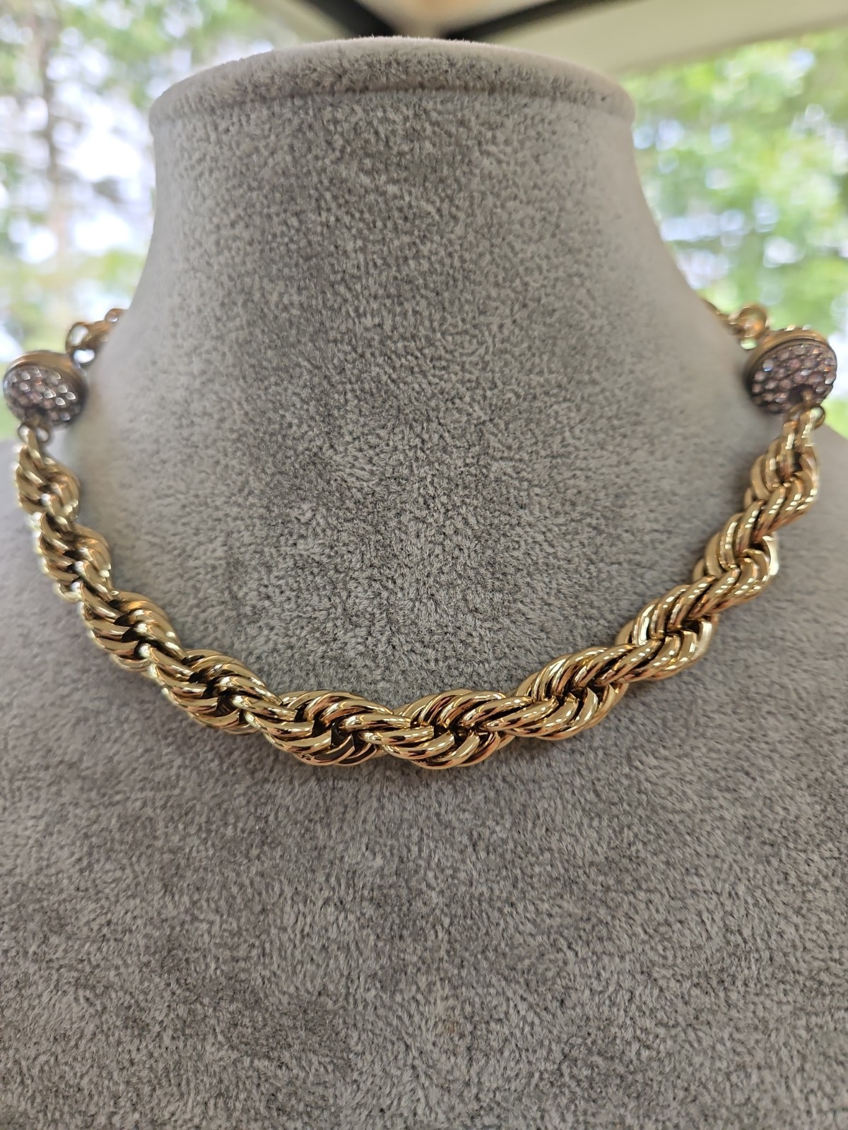 Heidi Daus Snap-Apart GOLD Necklace With Tassel