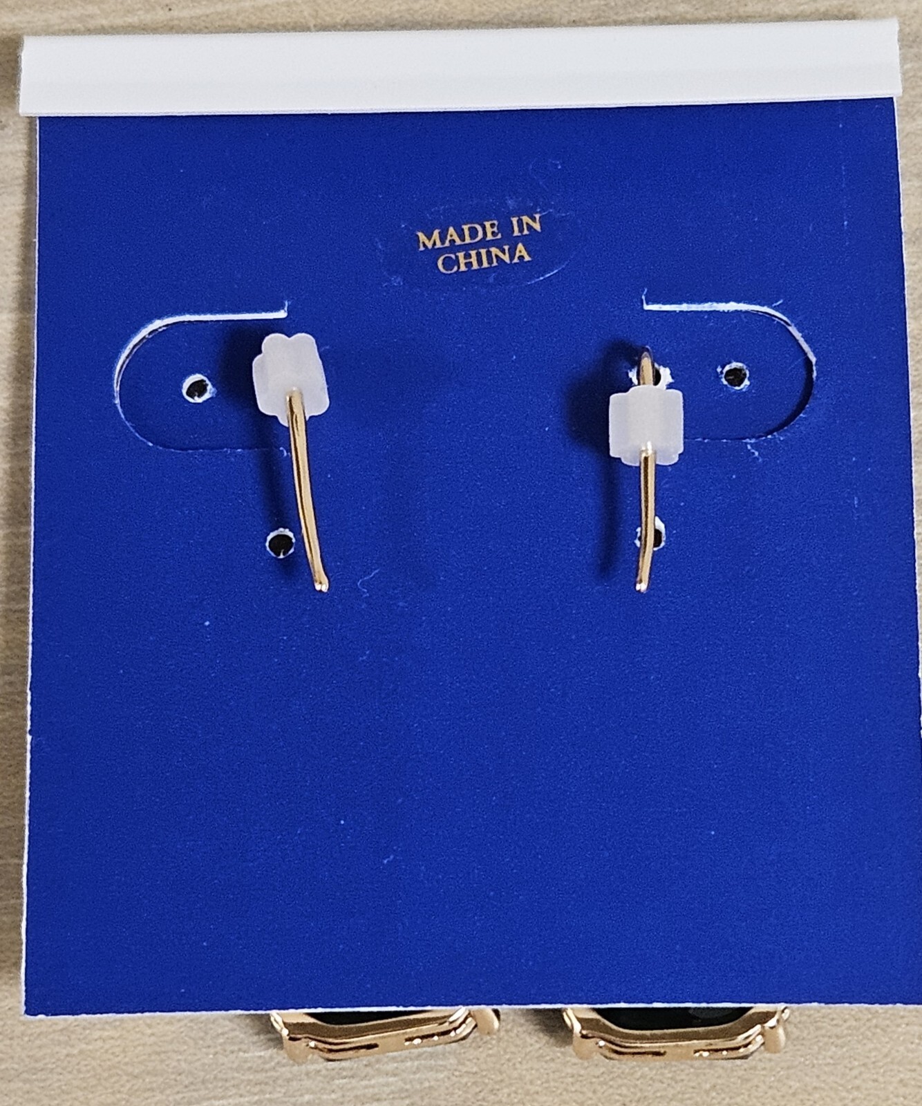 BELLA JACK SPARKLY CRYSTALS TEAL GREEN BLUE GOLD PLATED HOOK EARRINGS NWT