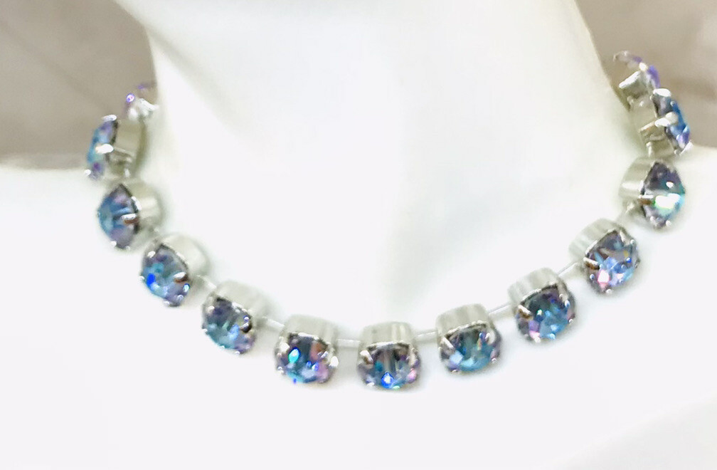 Vitrail Light Cup Chain Crystal Bracelet, Vitrail Light Tennis Crystal Bracelet