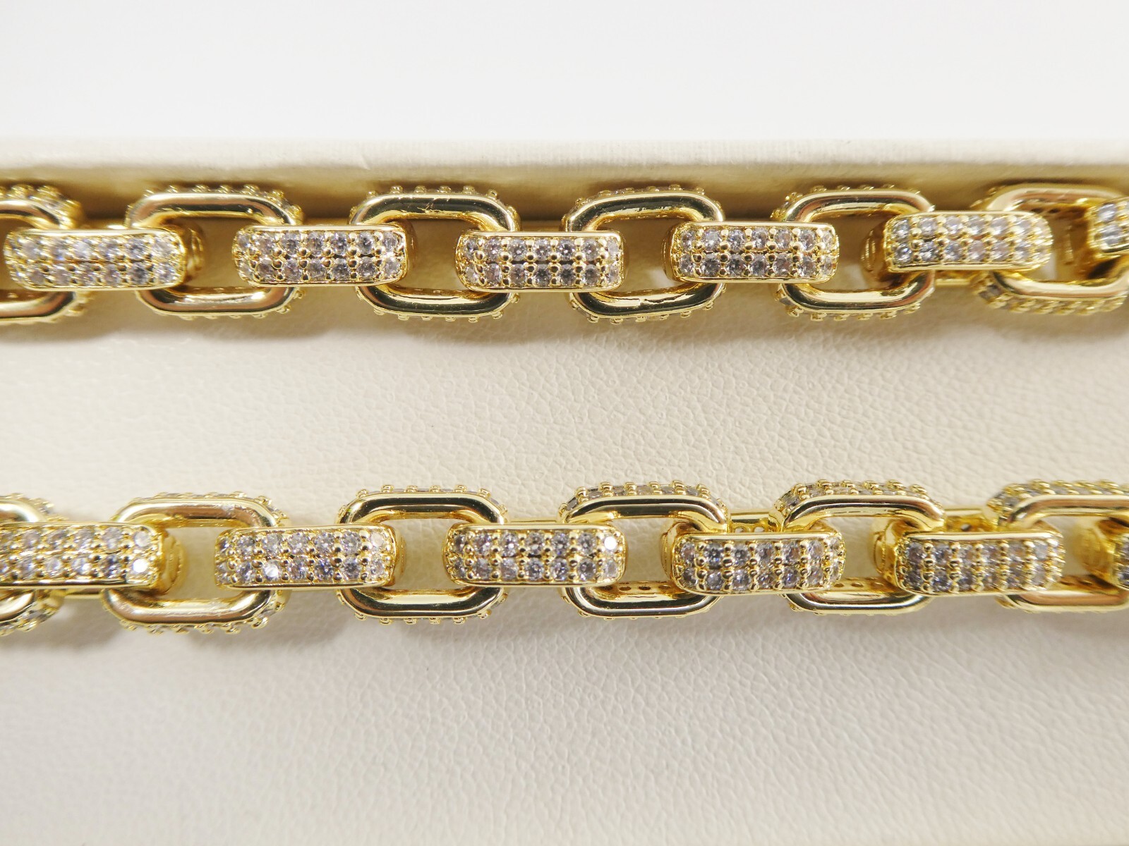 14K GOLD FILLED FULL MICRO FAVE SETTING BARREL NECKLACE