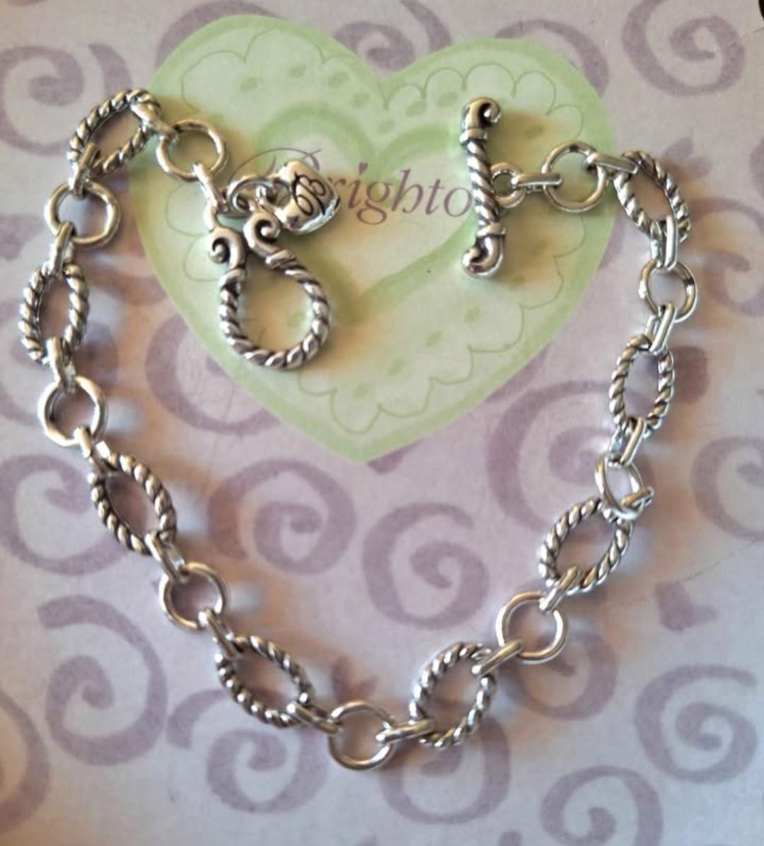 Brighton Silver Chain Bracelet ~ 7″ ~ For Brighton or Other Charms or By Itself