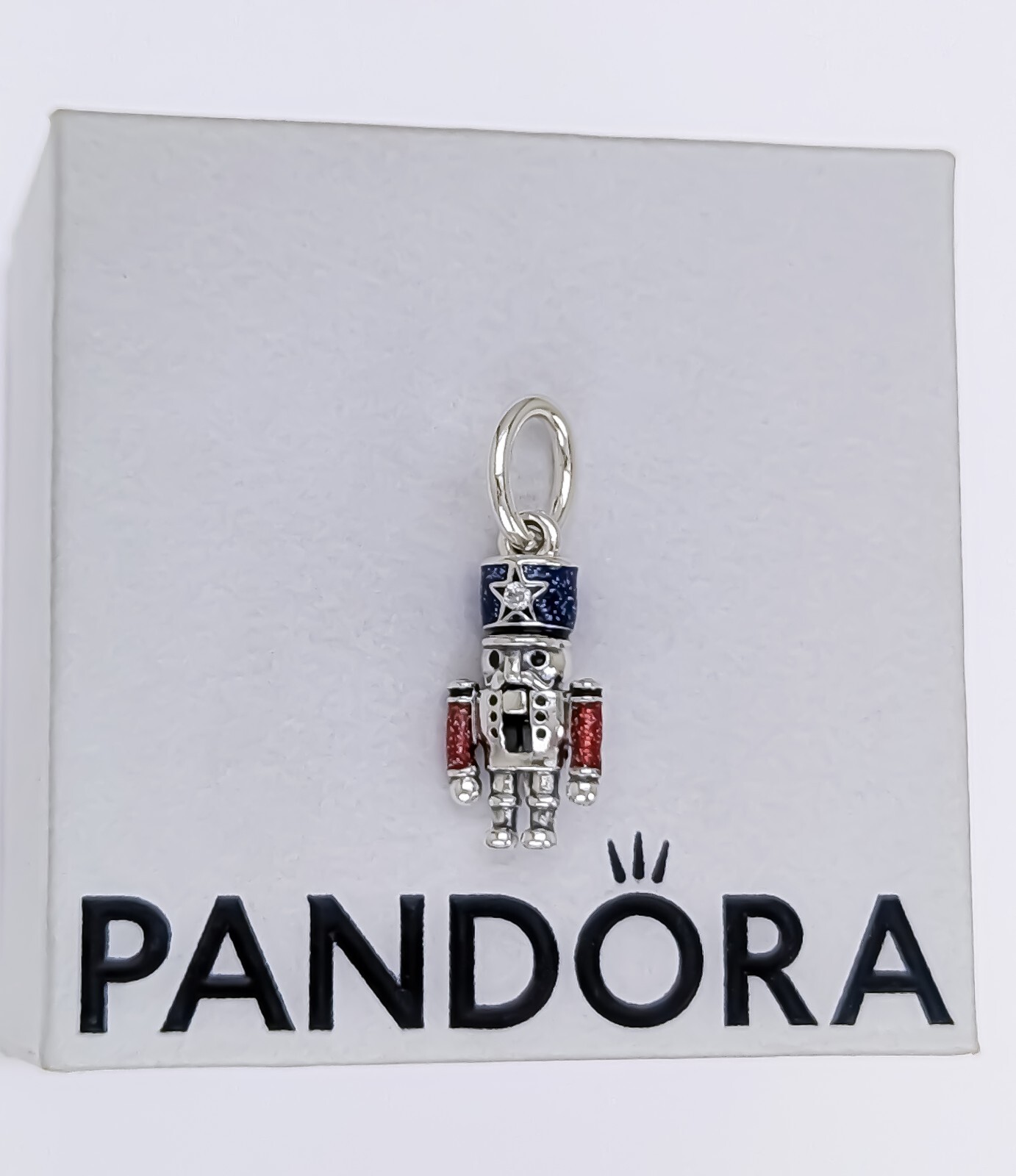 New 100% Authentic PANDORA 925 Ale Movable Nutcracker Dangle Charm 793583C01