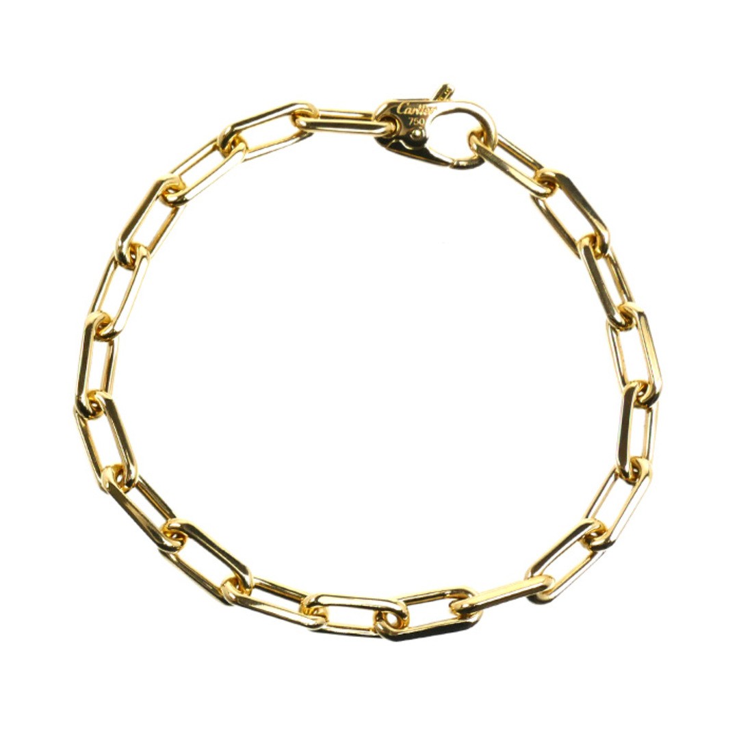 CARTIER K18YG Yellow Gold Santos Medium Bracelet 20.0g 19.5cm Unisex Used KOER-0