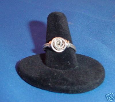 Handcrafted sterling silver rose ring custom size 1, 2, 3, 4, 5, 6, 7, 8, 9, 10