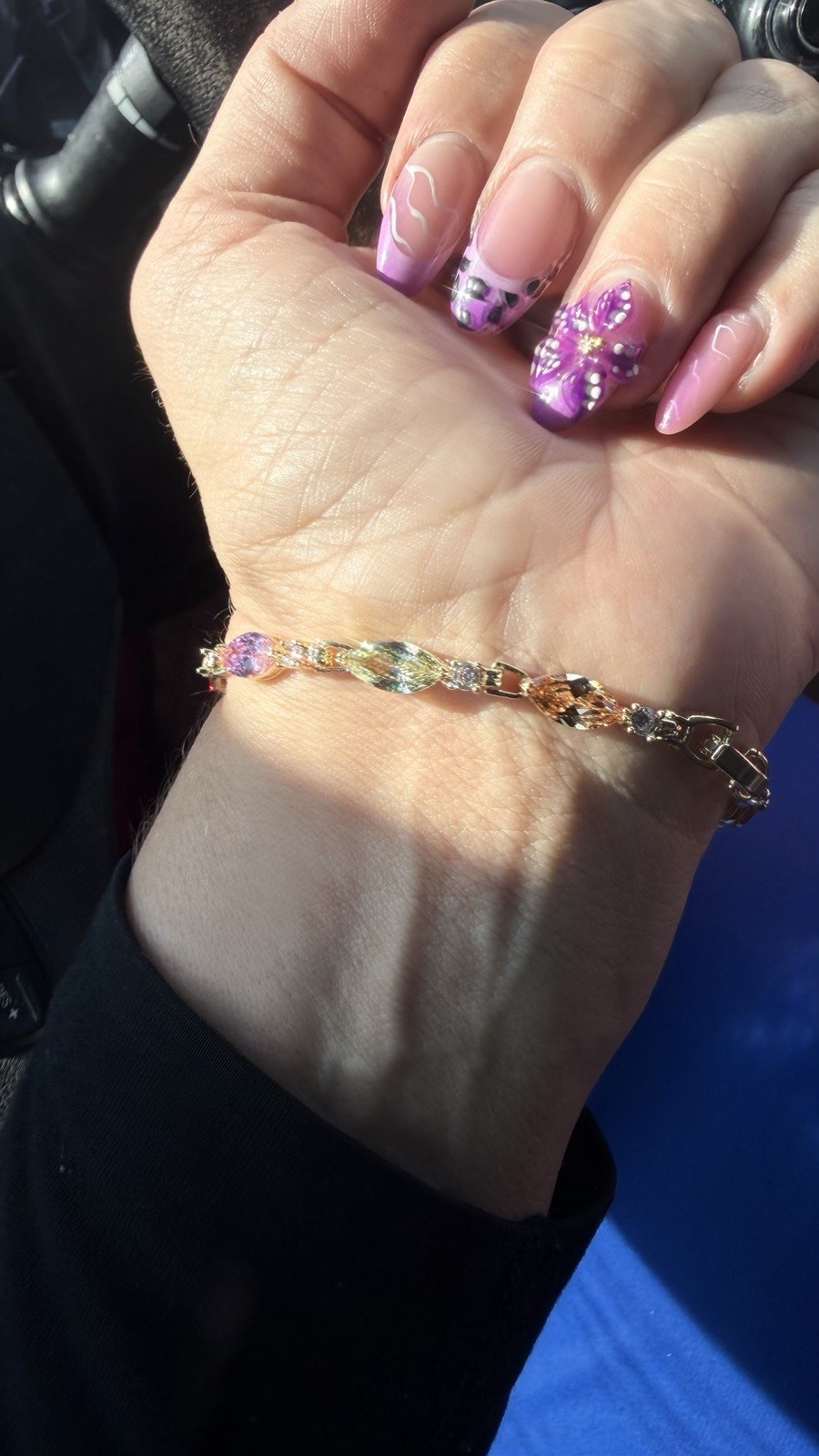 Gold Filled Multicolor AAA CZ Tennis Bracelet