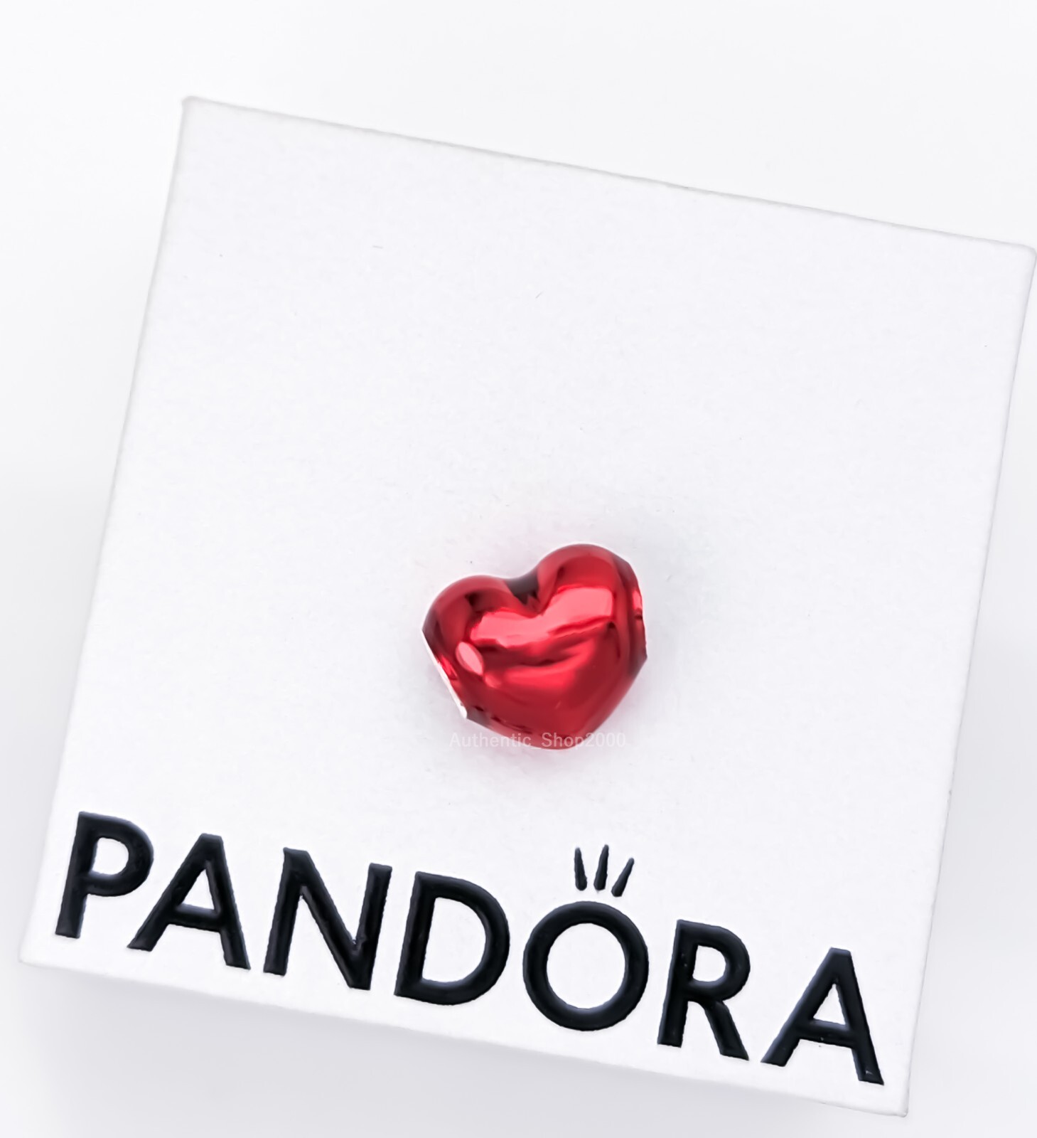New 100% Authentic PANDORA Moments 925 Ale Metallic Red Heart Charm 793337C02