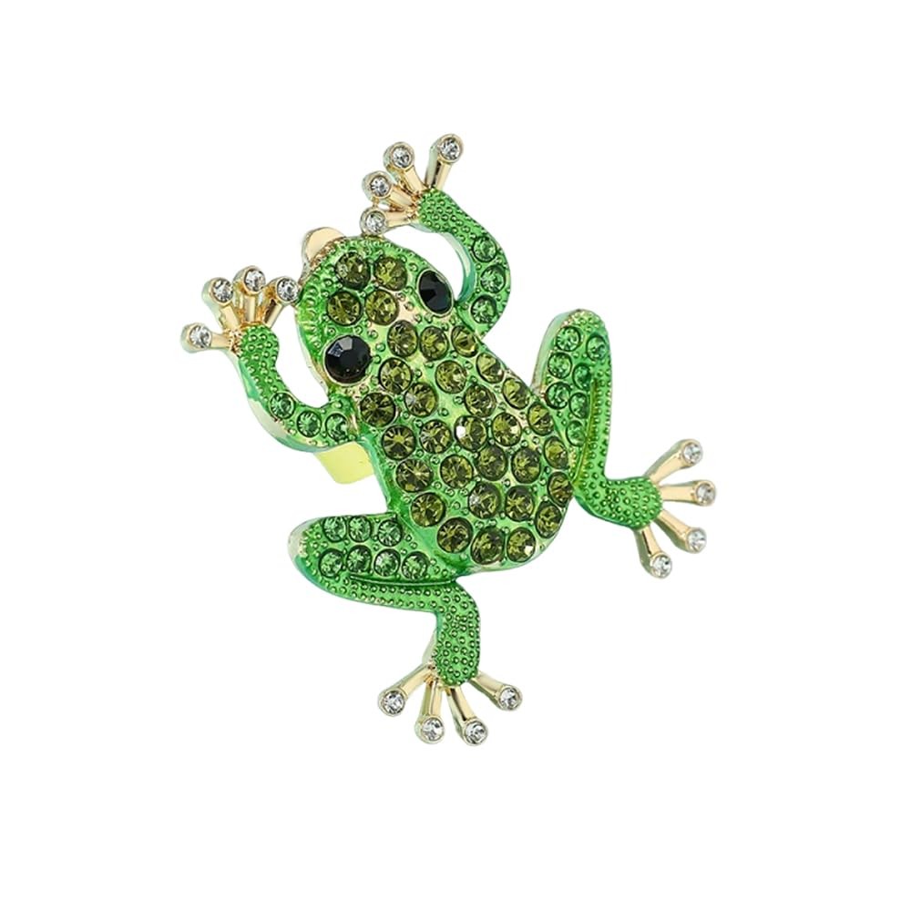 Large Frog Animal Statement Ring for Women Gold Plated Adjustable Expandable …