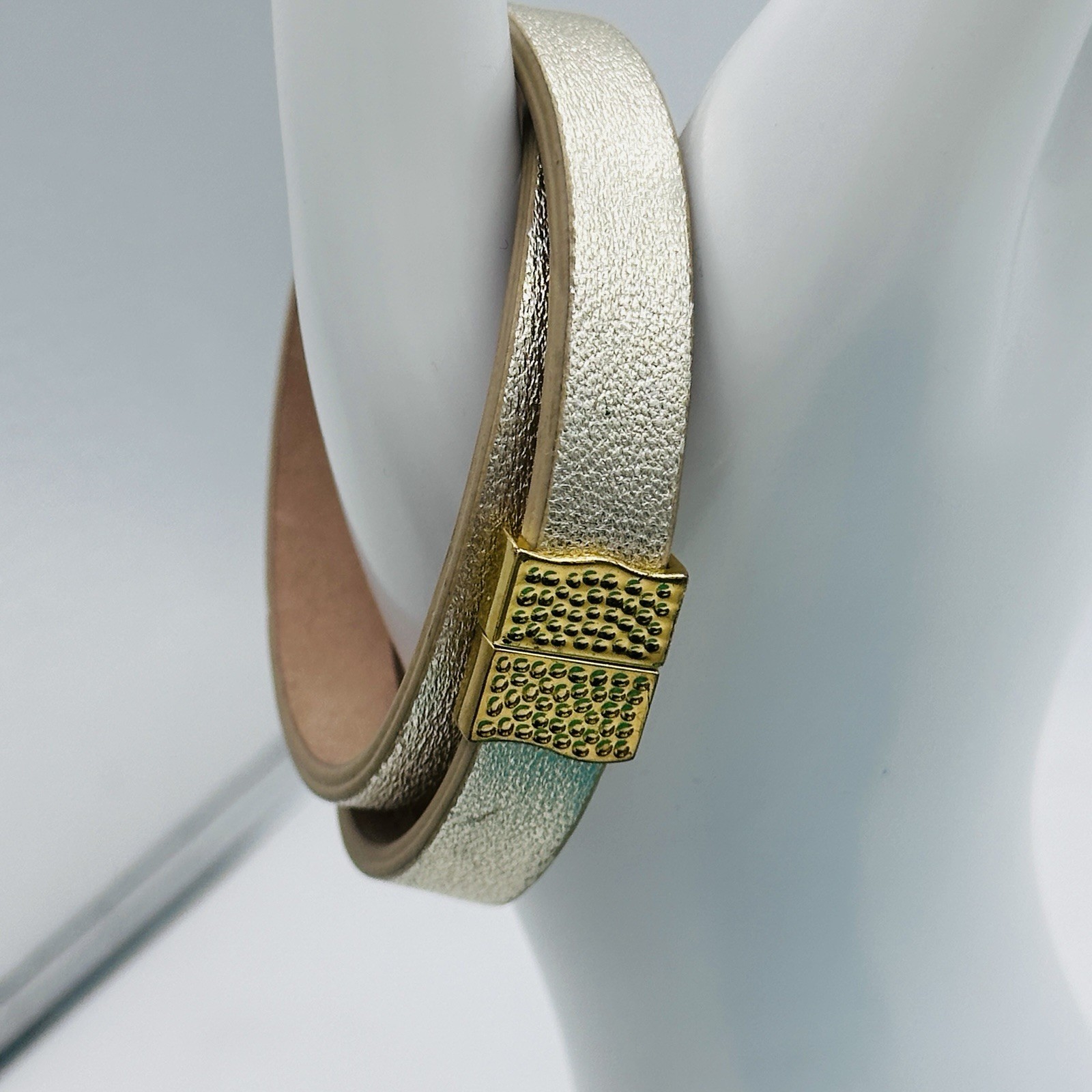 Rustic Cuff Boutique 5PC Stack Turquoise Leather Mixed Metal Set