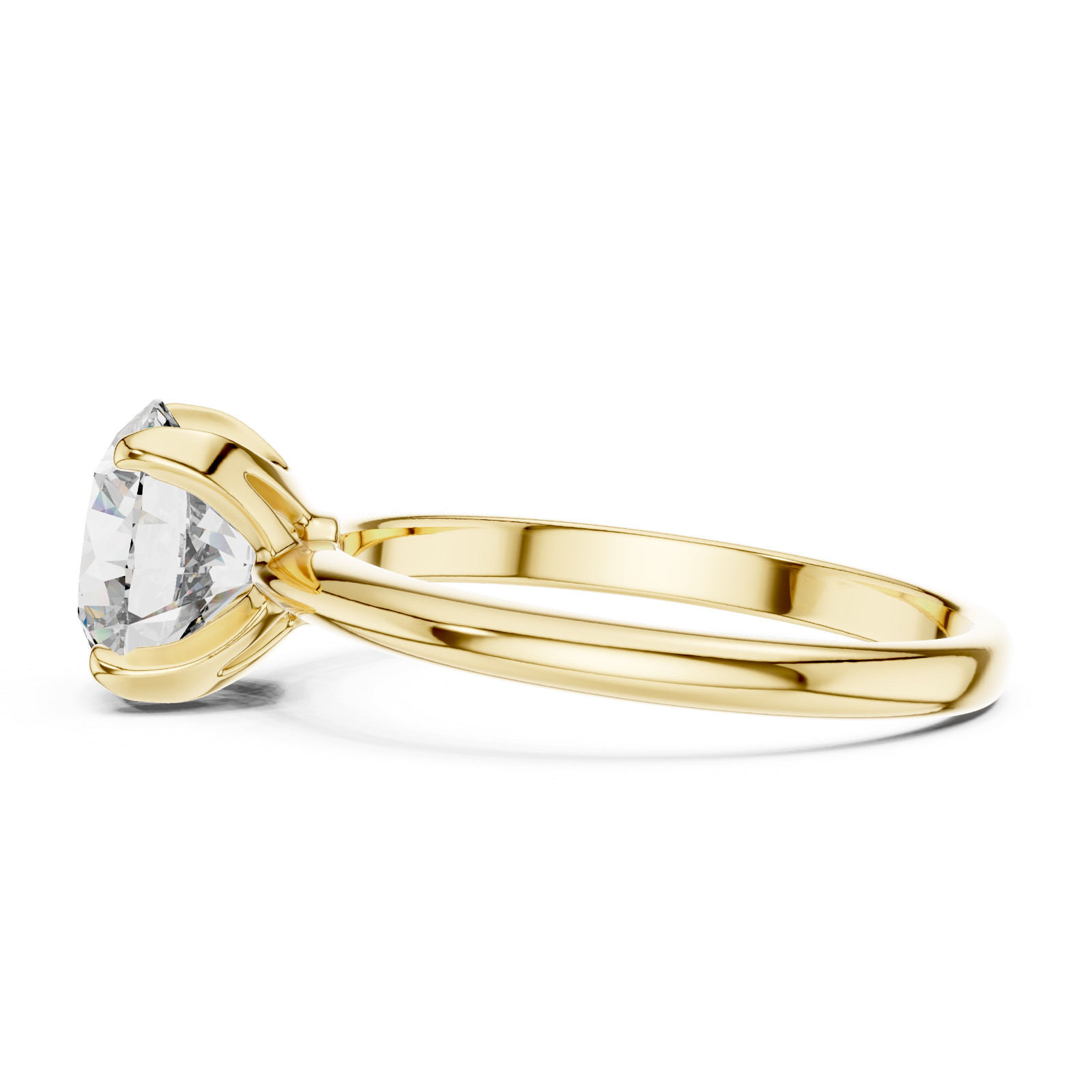 2.43CT Cushion Cut Lab Grown Diamond Ring 925 Silver Solitaire Gift For Her